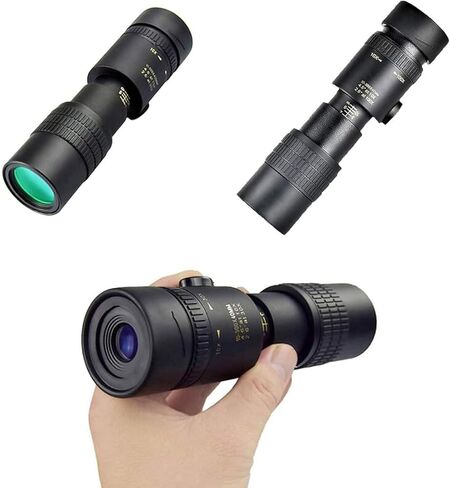4K 10-300 × 40 مم تلسكوب أحادي التكبير مع حامل وترايبود - مقاوم للماء ، وتوافق الهواتف الذكية - مناسبة للسفر ومشاهدة الطيور ومخيم in Kuwait