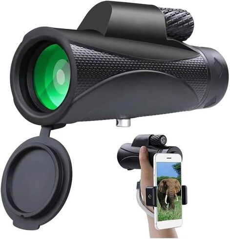 10x42 Monocular Telescope for Adults - HD High Power Prism Monocular, Waterproof Scope for Birdwatching, Hunting, Hiking, Camping in Saudi Arabia