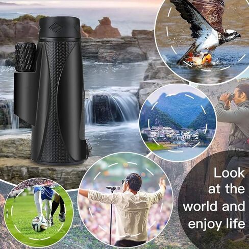 10x42 Monocular Telescope for Adults - HD High Power Prism Monocular, Waterproof Scope for Birdwatching, Hunting, Hiking, Camping in Saudi Arabia