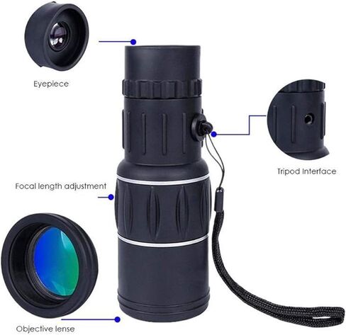 16X52 Dual Focus Monocular Telescope - Waterproof Outdoor Spotting Scope for Bird Watching, Hunting, Travel, and Sightseeing in Saudi Arabia