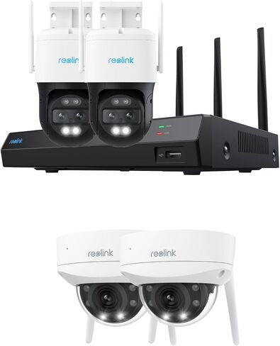 4K PTZ Wi-Fi 6 Cam System with Auto-Zoom Tracking, 360° Coverage, 2.4/5 GHz Wi-Fi, Spotlight Color Night Vision, AI Detection in Saudi Arabia
