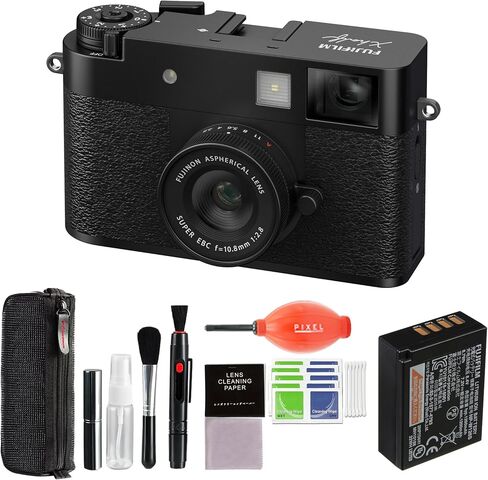 Fujifilm X Half Digital Camera (Black) Bundle with Advanced Accessories | Fuji X Half Camera in Saudi Arabia