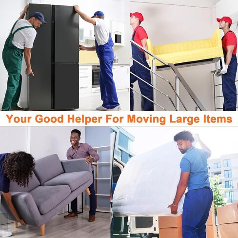 Adjustable Lifting Moving Straps, Furniture Moving Straps Support up to 600Lbs for Furniture, Boxes, House-Moving, 2Pack One-Person Handle Lifting Straps with Non-Slip Gloves in Kuwait