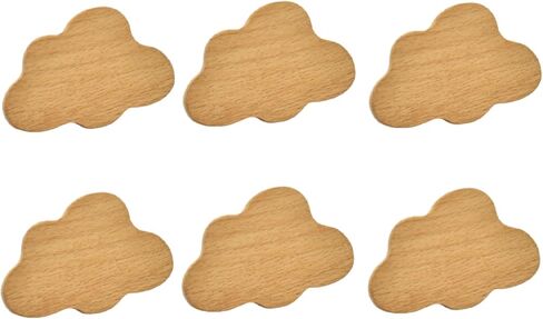 مقابض خزانة ملابس 6pcs الخشب الصلب على شكل أطفال خاصين بمقابض غرفة مجلس الوزراء درج الباب in Kuwait