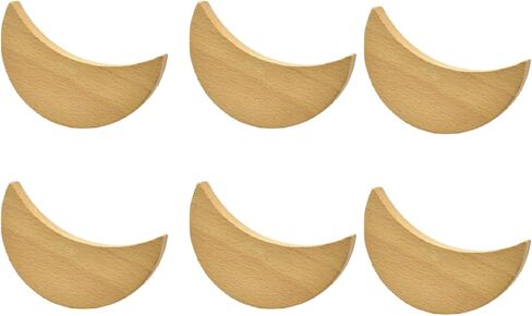 مقابض خزانة ملابس 6pcs الخشب الصلب على شكل أطفال خاصين بمقابض غرفة مجلس الوزراء درج الباب in Kuwait