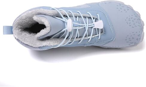 Hike Winter Barefoot Boots Womens Mens, Minimalist Warm Zero Drop Snow Booties Slip On Footwear, Wide Toe Waterproof Barefoot Hiking Shoes Outdoor in Kuwait