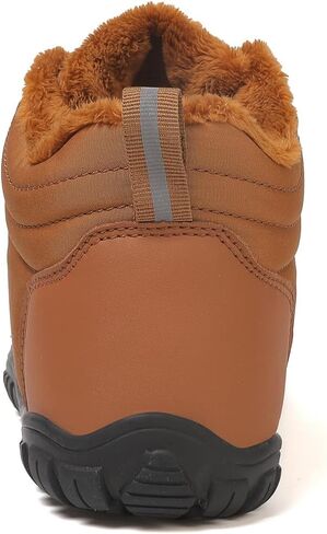 Hike Winter Barefoot Boots Womens Mens, Minimalist Warm Zero Drop Snow Booties Slip On Footwear, Wide Toe Waterproof Barefoot Hiking Shoes Outdoor in Kuwait