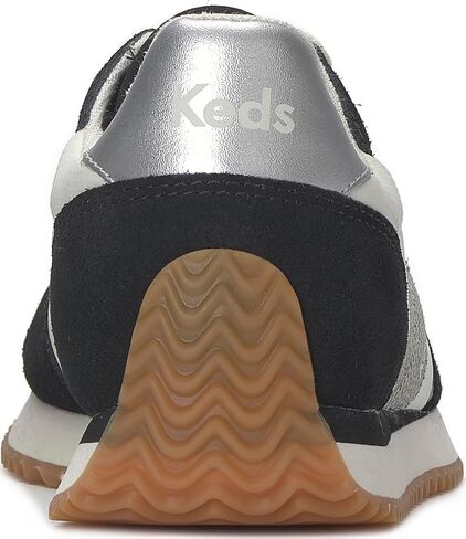 Keds Women's Rena Lace Up Fashion Sneaker, Black/White/Burgundy/Dalmata, 9.5 in Saudi Arabia