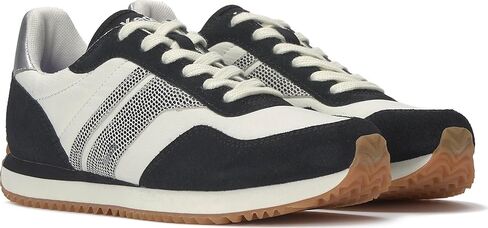 Keds Women's Rena Lace Up Fashion Sneaker, Black/White/Burgundy/Dalmata, 9.5 in Saudi Arabia