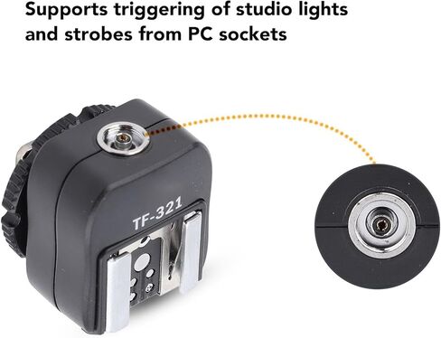 Pomya Flash Hot Shoe Mount Adapter مع منفذ Sync Extr in Kuwait