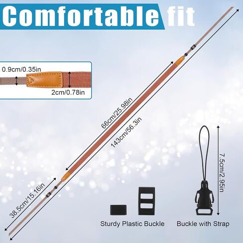 Camera Neck Strap, Adjustable Soft Camera Strap, Universal Quick Release Cameras Sling, Machine Washable, Suitable for All Cameras DSLR SLR in Saudi Arabia