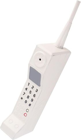 Prop Prop Prop ، Prop Old Prop القديم ، الدعامة المحمولة المحمولة المحمولة ، 80s زخرفة الهواتف المحمولة من الطوب من الطوب للمنزل للتصوير الفوتوغرافي للتصوير الفوتوغرافي (الأسود) in Kuwait