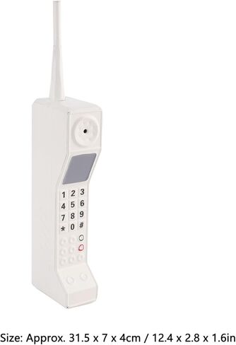 Prop Prop Prop ، Prop Old Prop القديم ، الدعامة المحمولة المحمولة المحمولة ، 80s زخرفة الهواتف المحمولة من الطوب من الطوب للمنزل للتصوير الفوتوغرافي للتصوير الفوتوغرافي (الأسود) in Kuwait