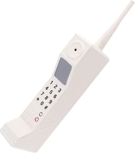 Prop Prop Prop ، Prop Old Prop القديم ، الدعامة المحمولة المحمولة المحمولة ، 80s زخرفة الهواتف المحمولة من الطوب من الطوب للمنزل للتصوير الفوتوغرافي للتصوير الفوتوغرافي (الأسود) in Kuwait