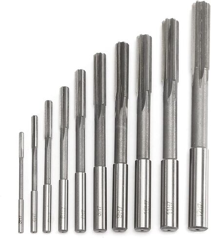 4-Inch 4-Jaw Self-Centering Chuck Set 10pcs Straight Shank Milling Reamers Set Precision Chucking Machine Cutter Tool 3/4/5/6/7/8/9/10/11/12 Mm with 1-Inch x 8TPI Thread in Saudi Arabia
