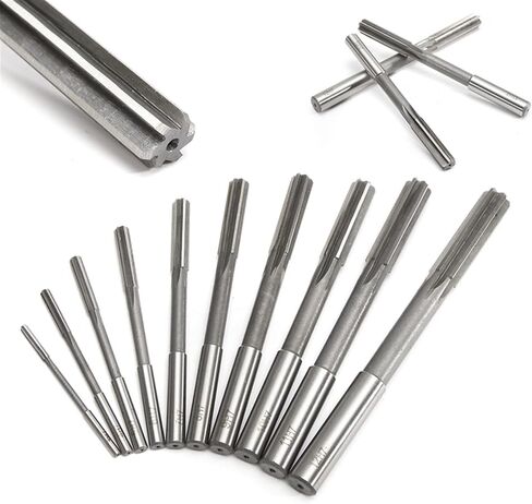 4-Inch 4-Jaw Self-Centering Chuck Set 10pcs Straight Shank Milling Reamers Set Precision Chucking Machine Cutter Tool 3/4/5/6/7/8/9/10/11/12 Mm with 1-Inch x 8TPI Thread in Saudi Arabia