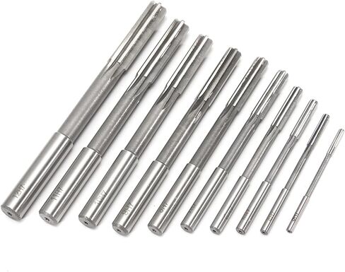 4-Inch 4-Jaw Self-Centering Chuck Set 10pcs Straight Shank Milling Reamers Set Precision Chucking Machine Cutter Tool 3/4/5/6/7/8/9/10/11/12 Mm with 1-Inch x 8TPI Thread in Saudi Arabia
