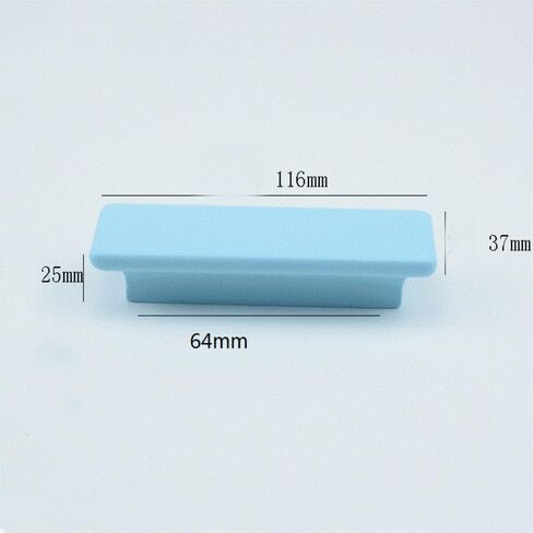 Drawer Handles 4Pcs Solid Wood Wardrobe Kitchen Cabinet Door Drawer Wooden Handle Children's Room Colorful Cartoon Solid Wood Handle White Single Hole in Saudi Arabia