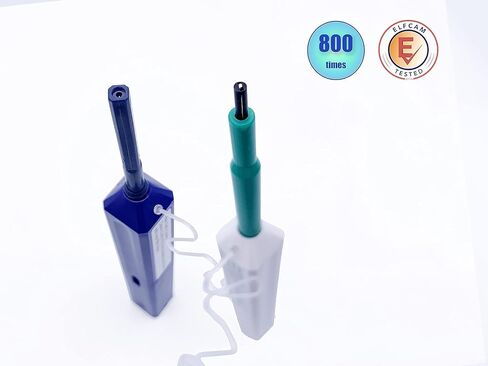 Elfcam - Fibre Cleaning Tool Kit for FTTx Welder, Includes Fibre Optic Pens,Measuring Ruler,Cleaning Wipes for Fibre Connectors FC/SC/ST/LC/E2000/MU,Supplied with Nylon Bags in Saudi Arabia