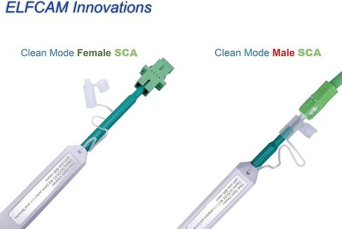 Elfcam - Fibre Cleaning Tool Kit for FTTx Welder, Includes Fibre Optic Pens,Measuring Ruler,Cleaning Wipes for Fibre Connectors FC/SC/ST/LC/E2000/MU,Supplied with Nylon Bags in Saudi Arabia