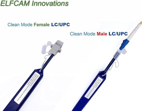 Elfcam - Fibre Cleaning Tool Kit for FTTx Welder, Includes Fibre Optic Pens,Measuring Ruler,Cleaning Wipes for Fibre Connectors FC/SC/ST/LC/E2000/MU,Supplied with Nylon Bags in Saudi Arabia
