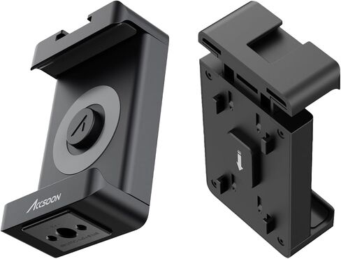 Accsoon Phone Clamp, Adjustable Phone Clip SeeMo/SeeMo pro/SeeMo 4K, Prefessional 1/4 '' Phone Clip Holder Flash Hot Shoe Screw Adapter-Mini Design in Saudi Arabia