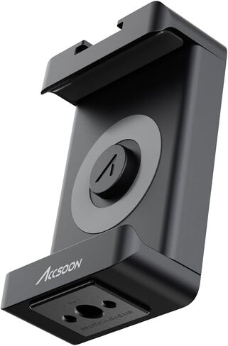 Accsoon Phone Clamp, Adjustable Phone Clip SeeMo/SeeMo pro/SeeMo 4K, Prefessional 1/4 '' Phone Clip Holder Flash Hot Shoe Screw Adapter-Mini Design in Saudi Arabia