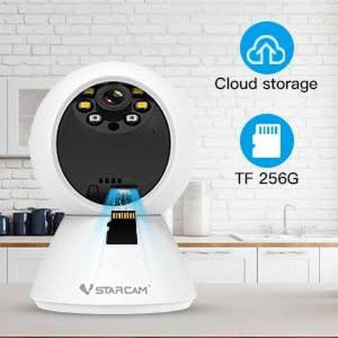 VSTARCAM 1296P One Lens Wireless Indoor Security Camera, Color Night Vision, Motion Detection, Two-Way Audio in Saudi Arabia