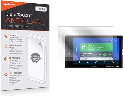 Poxwave Screen Protector متوافق مع Pioneer DMH-C5500NEX-Cleartouch Anti-Glare (2-Pack) ، Skin Matte Milt in Kuwait