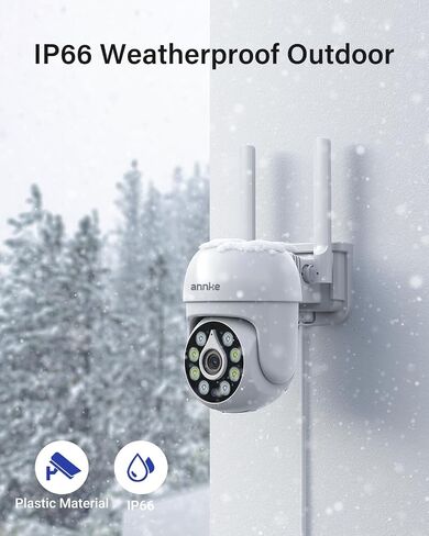 ANNKE Outdoor Wireless Camera, 360° Pan & Tilt, 5MP Camera for Home Security, Auto Tracking, 2 Way Audio, Human Detection, 8X Optical Zoom, PIR Detection, Night Vision, up to 128G, Alexa, IP66 in Saudi Arabia