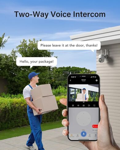 ANNKE Outdoor Wireless Camera, 360° Pan & Tilt, 5MP Camera for Home Security, Auto Tracking, 2 Way Audio, Human Detection, 8X Optical Zoom, PIR Detection, Night Vision, up to 128G, Alexa, IP66 in Saudi Arabia