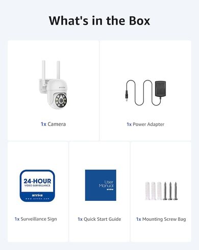 ANNKE Outdoor Wireless Camera, 360° Pan & Tilt, 5MP Camera for Home Security, Auto Tracking, 2 Way Audio, Human Detection, 8X Optical Zoom, PIR Detection, Night Vision, up to 128G, Alexa, IP66 in Saudi Arabia