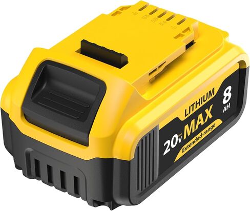 20V 8000mAh High Capacity Lithium-ion Replacement for Dewalt 20V Max Battery Set, Perfectly Compatible with Dewalt 20 Volt Cordless Power Tools Including DCB200, DCB201, DCB204 in Saudi Arabia