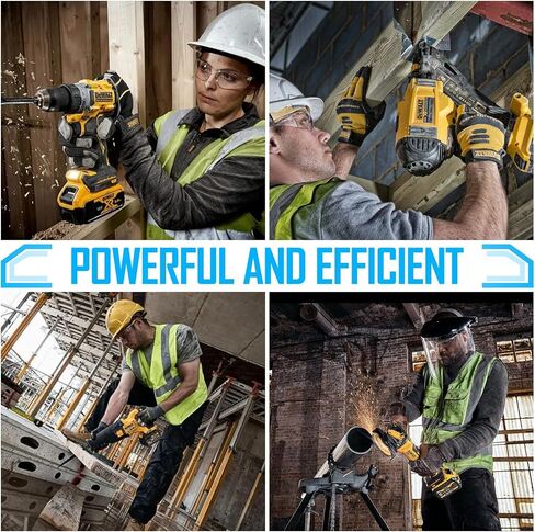 20V 8000mAh High Capacity Lithium-ion Replacement for Dewalt 20V Max Battery Set, Perfectly Compatible with Dewalt 20 Volt Cordless Power Tools Including DCB200, DCB201, DCB204 in Saudi Arabia