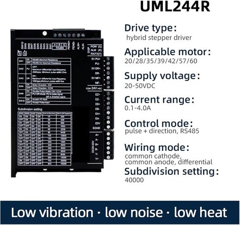 DC 4A NEMA 23 57X105MM محرك الخطوة 2.2NM 1000PPR حلقة حلقة مغلقة+خط خط السهول المحرك RS485+PULSE in Kuwait