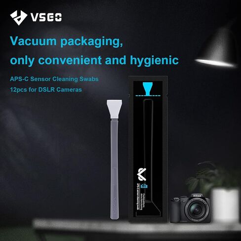 VSGO Camera Sensor Cleaning Kit, 12pcs 16mm APS-C Sensor Cleaning Swabs and Full Frame Sensor Cleaning Kit, 24pcs CMOS Swabs (24mm) in Saudi Arabia