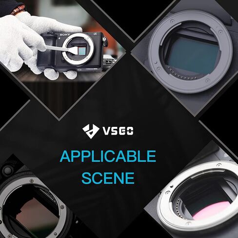 VSGO Camera Sensor Cleaning Kit, 12pcs 16mm APS-C Sensor Cleaning Swabs and Full Frame Sensor Cleaning Kit, 24pcs CMOS Swabs (24mm) in Saudi Arabia