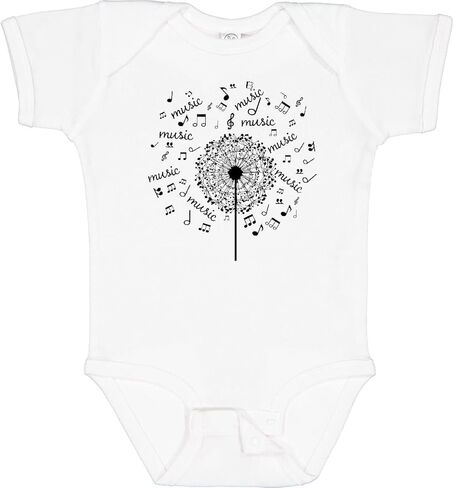 Inktastic Music Dandelion Musical Babysuit in Kuwait
