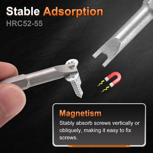 HARFINGTON 5pcs Y-Type Spanner Magnetic Screwdriver Insert Bits SP4/SP6/SP8/SP10 1/4" Hex Shank 2" Length Special Shaped U-ShapedPower Drill Bits with Bit Holder in Saudi Arabia