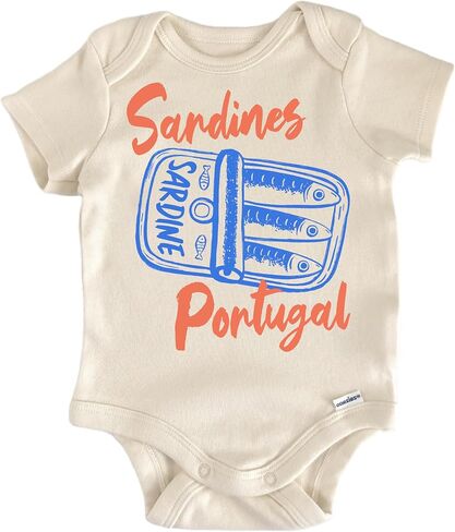 Sardines Sardine Portugul Seafood - Baby Boy Girl Clothes Bodysuit Funny Cute in Saudi Arabia