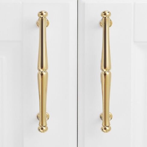 Dresser Handles 2 Pack Brass Shoe Cabinet Wardrobe Handle Drawer Single Hole Full Copper Cabinet Handle 128Mm Bright Gold in Kuwait
