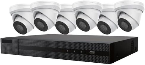 EKI-K82T46 8 Channel IP Camera System, 4K 8ch PoE NVR Kits 2TB HDD + 6 x 4MP IP Turret Cameras, 2.8mm H.265+, 120dB WDR, EXIR 2.0 with 100ft in Saudi Arabia