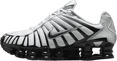 Nike Shox TL Shoes (HQ4049-001, Metallic Silver/White/Wolf Grey/Black) in Saudi Arabia