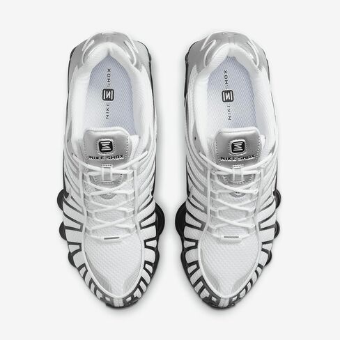 Nike Shox TL Shoes (HQ4049-001, Metallic Silver/White/Wolf Grey/Black) in Saudi Arabia
