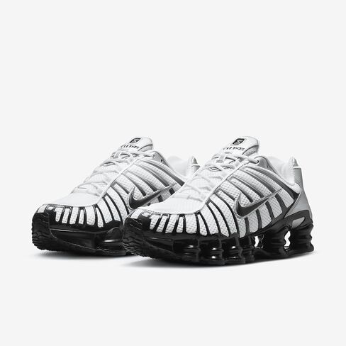 Nike Shox TL Shoes (HQ4049-001, Metallic Silver/White/Wolf Grey/Black) in Saudi Arabia