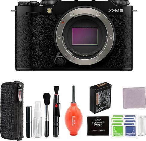 حزمة كاميرا Fujifilm X-M5 Mirrorless (أسود) مع ملحقات إضافية in Saudi Arabia
