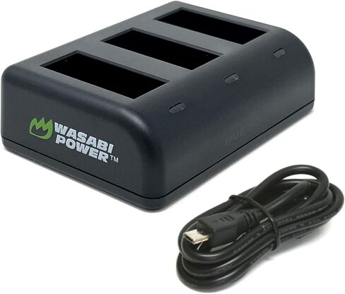 Wasabi Power Replacement for GoPro MAX Battery Charger (Triple USB) and GoPro ACDBD-001, ACBAT-001 in Saudi Arabia