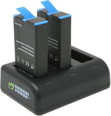 Wasabi Power Replacement for GoPro MAX Battery Charger (Triple USB) and GoPro ACDBD-001, ACBAT-001 in Saudi Arabia