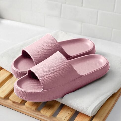 Cloud Slides for Women Shower, Slides Soft Indoor and Outdoor Slippers Ultra Thick Sole in Saudi Arabia
