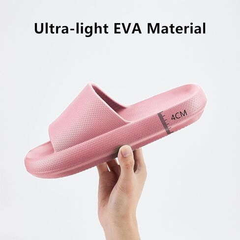 Cloud Slides for Women Shower, Slides Soft Indoor and Outdoor Slippers Ultra Thick Sole in Saudi Arabia